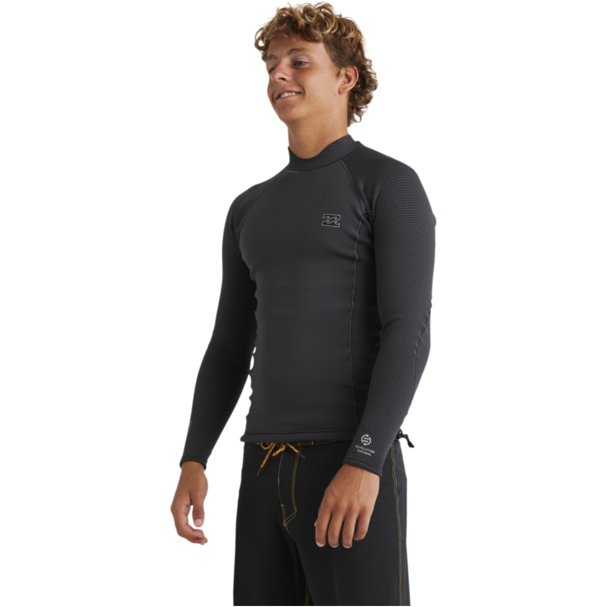 2026 Billabong Mens Revolution Natural Long Sleeve Jacket 24AW191522 - Graphite
